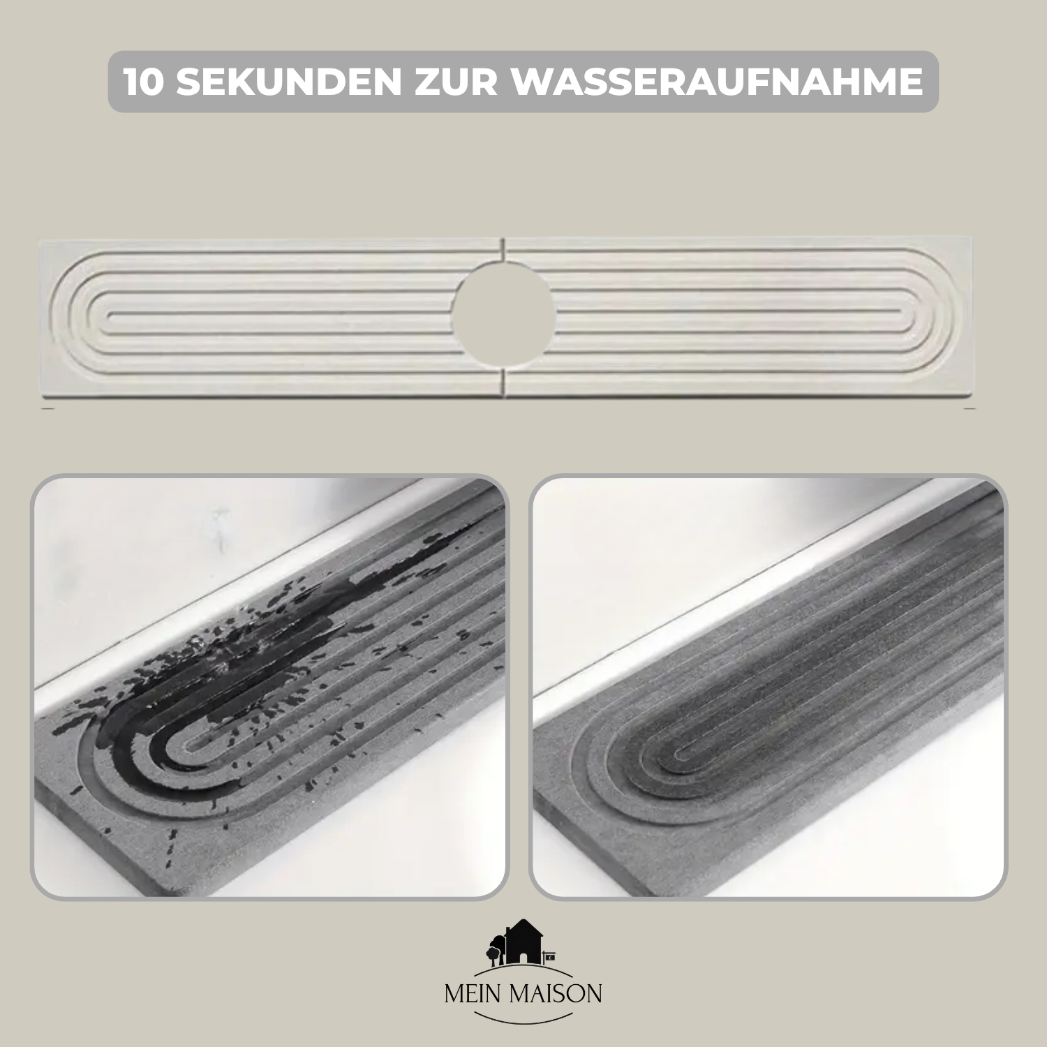AquaStone – Der Untersetzer, der Wasser absorbiert