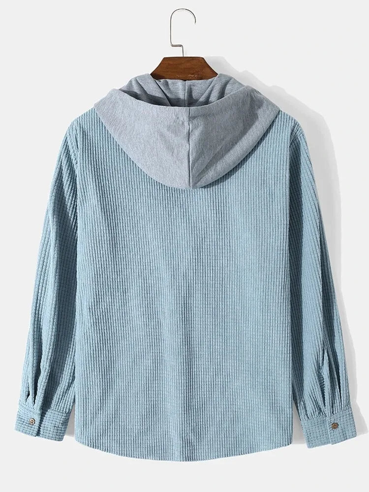Lässiges Strick-Hoodie-Shirt