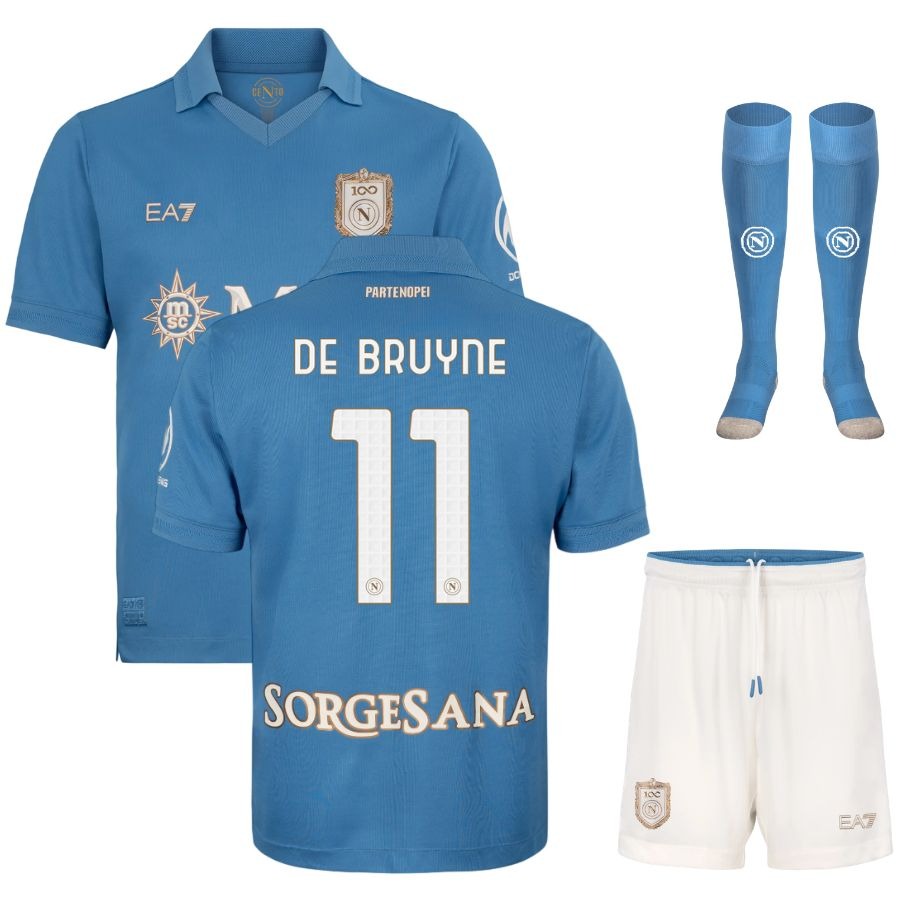 Completo maglia da casa SSC Napoli per bambini 2026/27