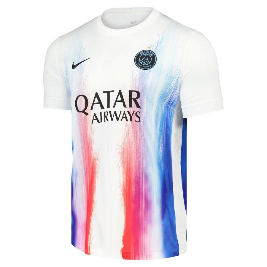 Paris Saint-Germain – Camiseta de calentamiento – 2025/26 – Hombre – Edición de la Liga de Campeones – Blanca