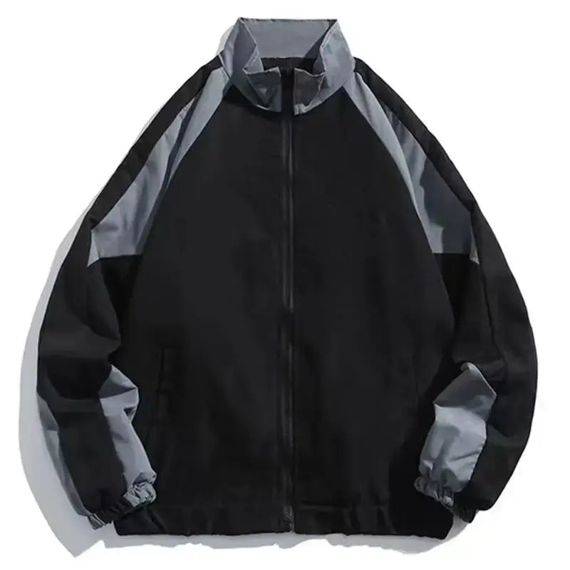 Trainingsjacke - Mit Reißverschluss - Oversized - Windbreaker-Jacke - Herrenjacke
