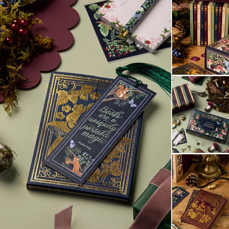 24 Tage Qualitativ Schreibwaren-Adventskalender | Limitierte "Winterwald" Edition | 24 Exklusive Papeterie-Überraschungen | Nachhaltig & Plastikfrei | Inkl. Kalender 2025 & Accessoires