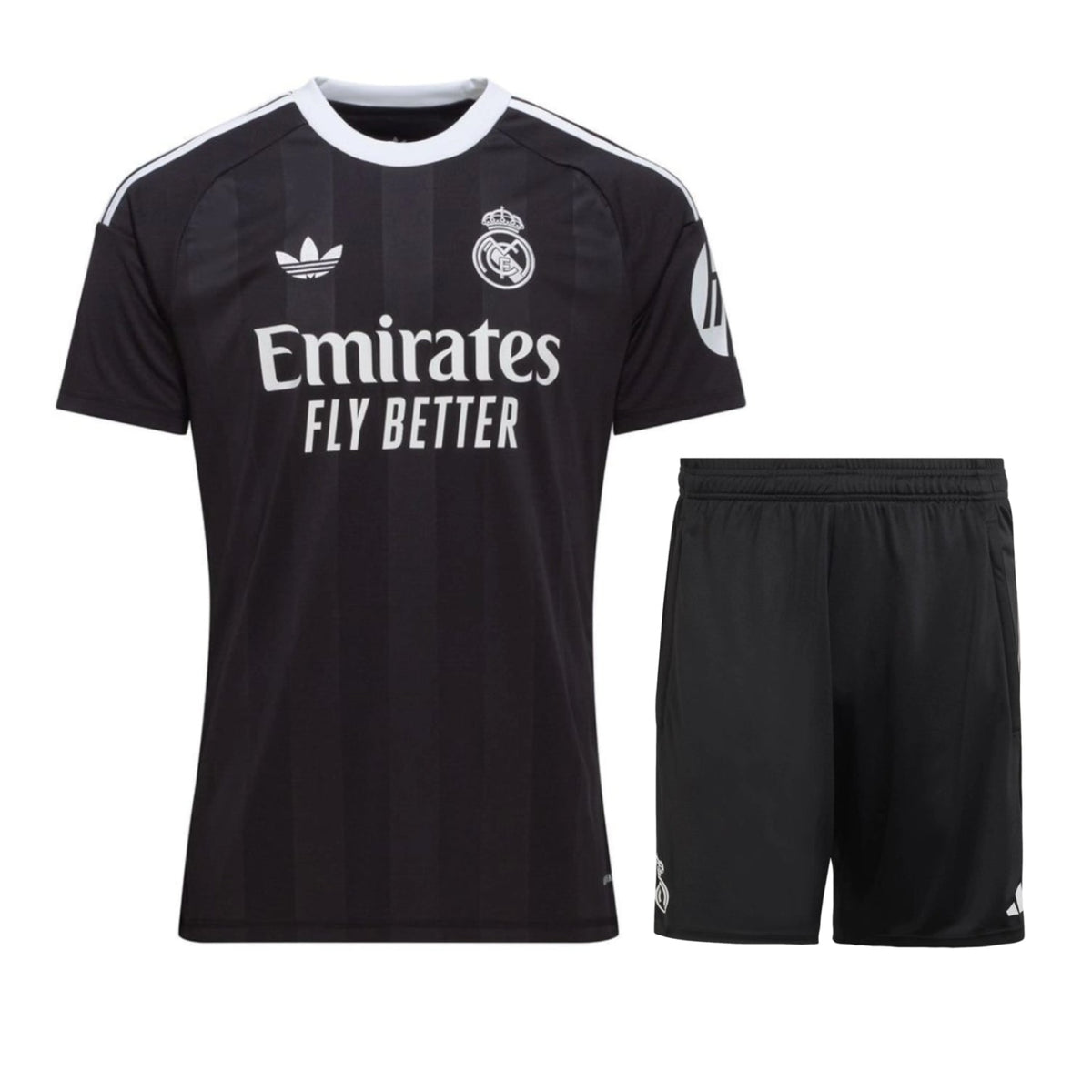 Real Madrid goalkeeper jersey set for children 2025/26 – black