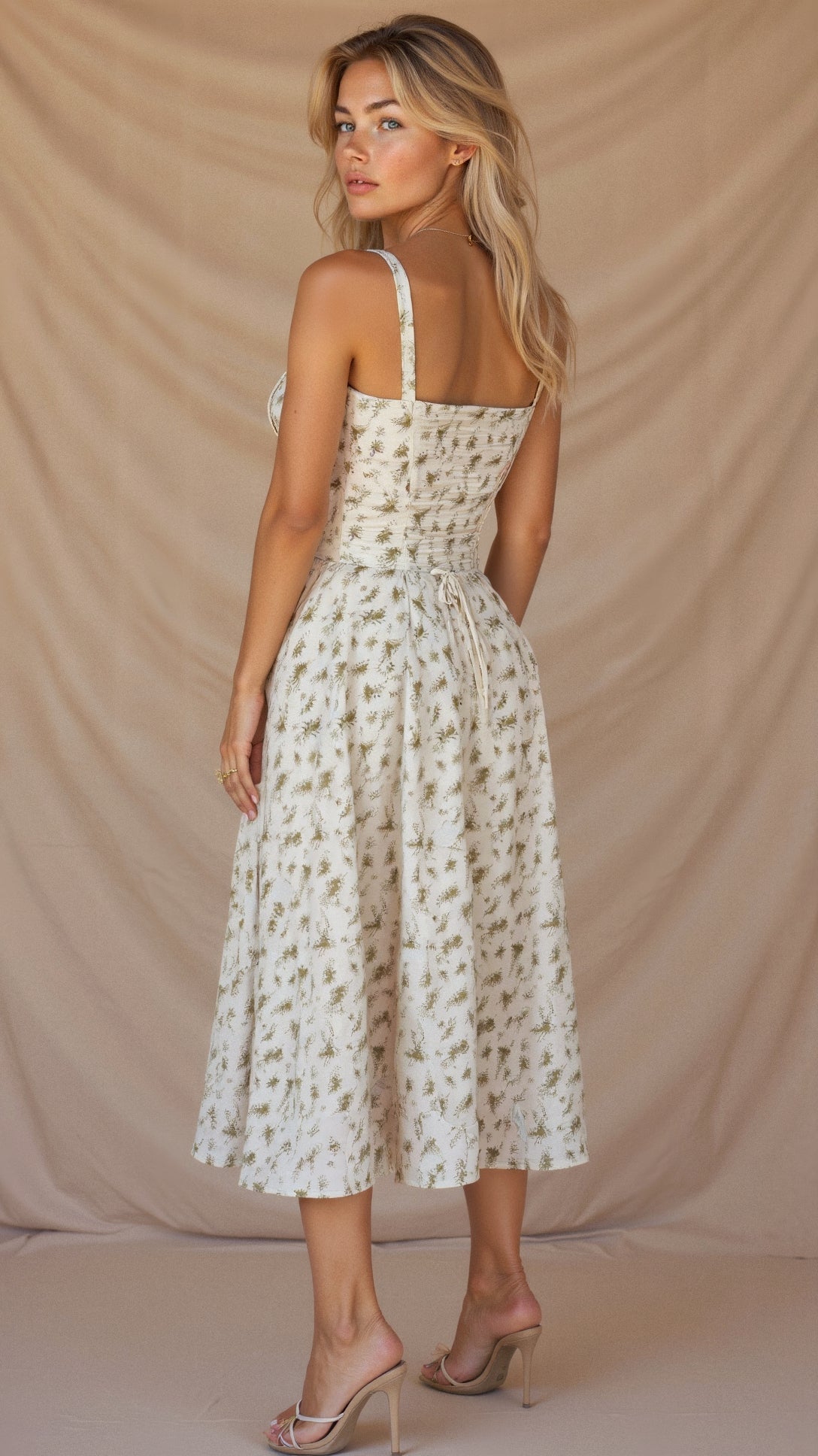 Korsett Midi Kleid für Frauen | Elegante Silhouette