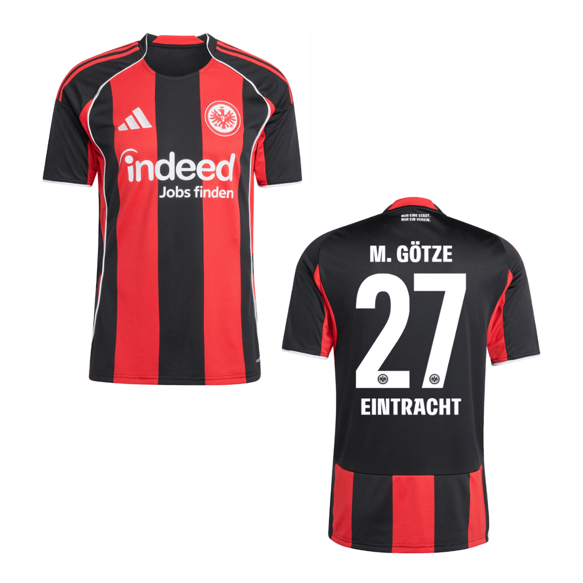 SGE EINTRACHT FRANKFURT 2025/26 camiseta de local para hombre – M. GÖTZE 27