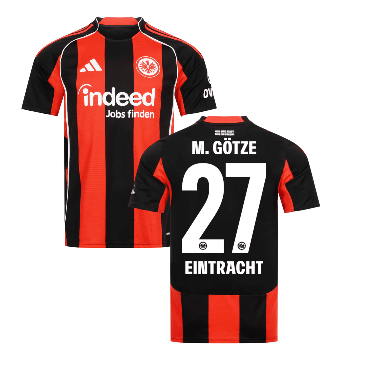 SGE EINTRACHT FRANKFURT 2025/26 Home Shirt Kids – M. GÖTZE 27