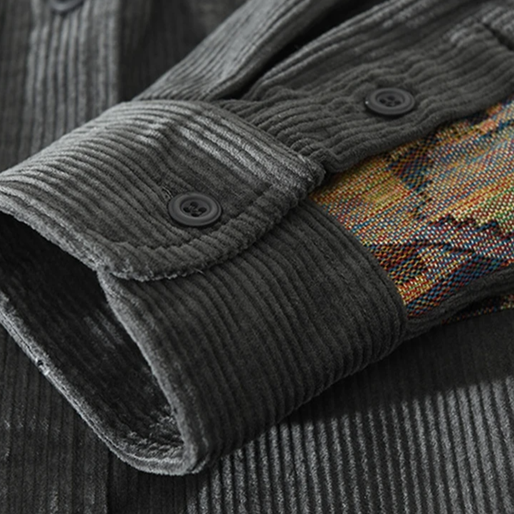 Patch-Theory corduroy overhemd