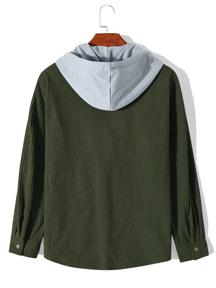 Lässiges Strick-Hoodie-Shirt
