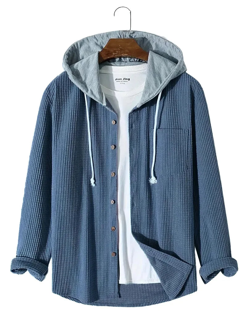 Felpa Casual con Cappuccio in Maglia