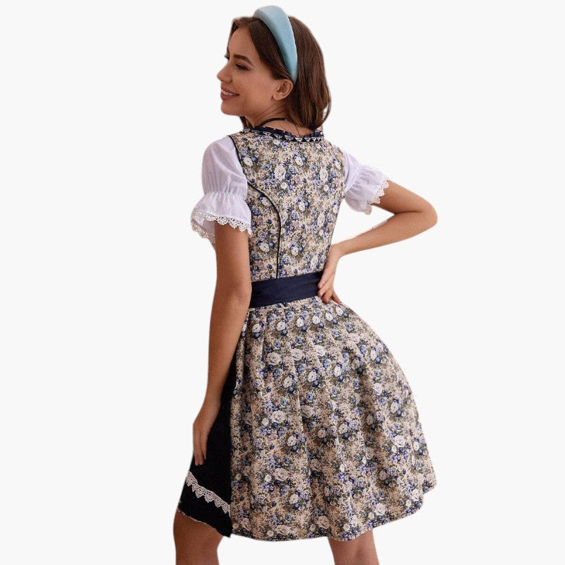 Dirndlkleid für Damen im eleganten Stil mit Schürze