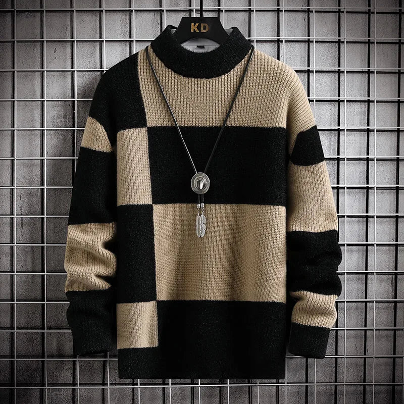 Regent Karomuster Strickpullover