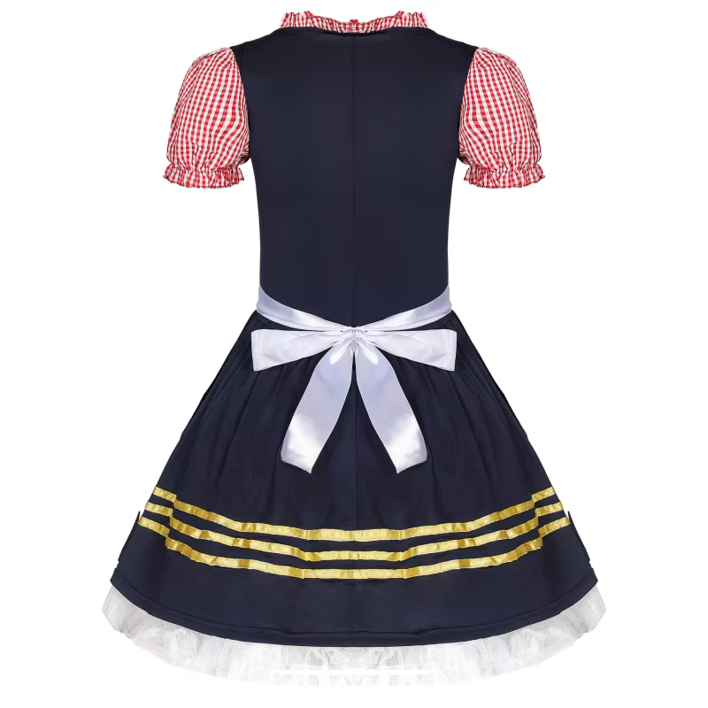 Dirndl für Damen mit hohem Ausschnitt