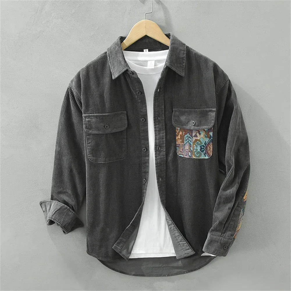 Patch-Theory corduroy overhemd