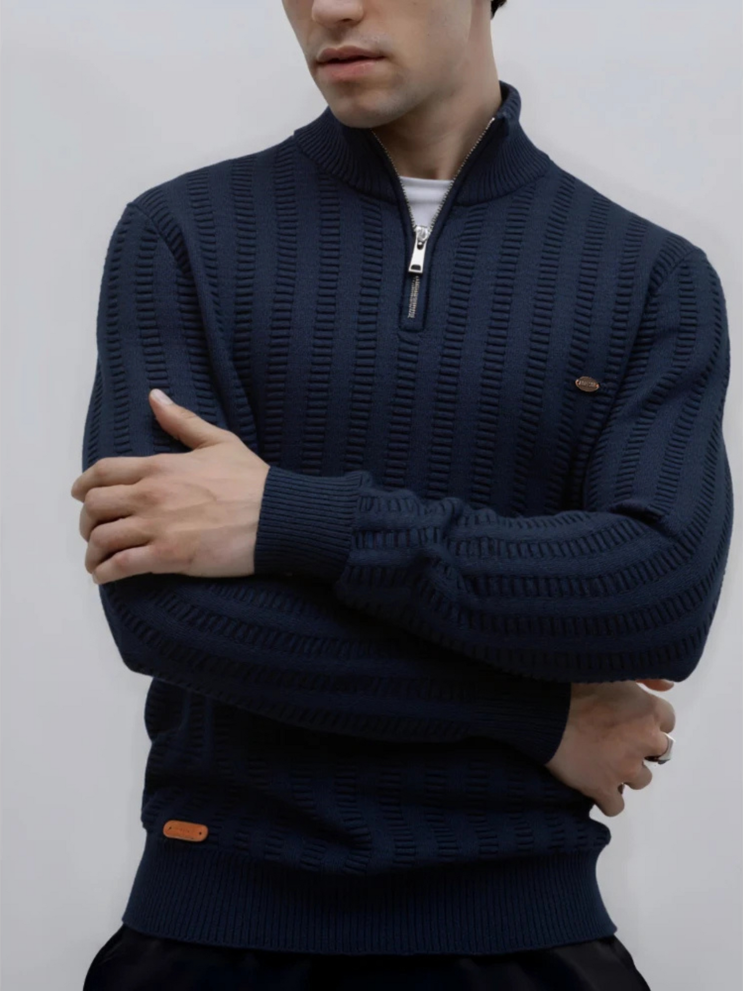 Maglione Dalton con Mezza Cerniera