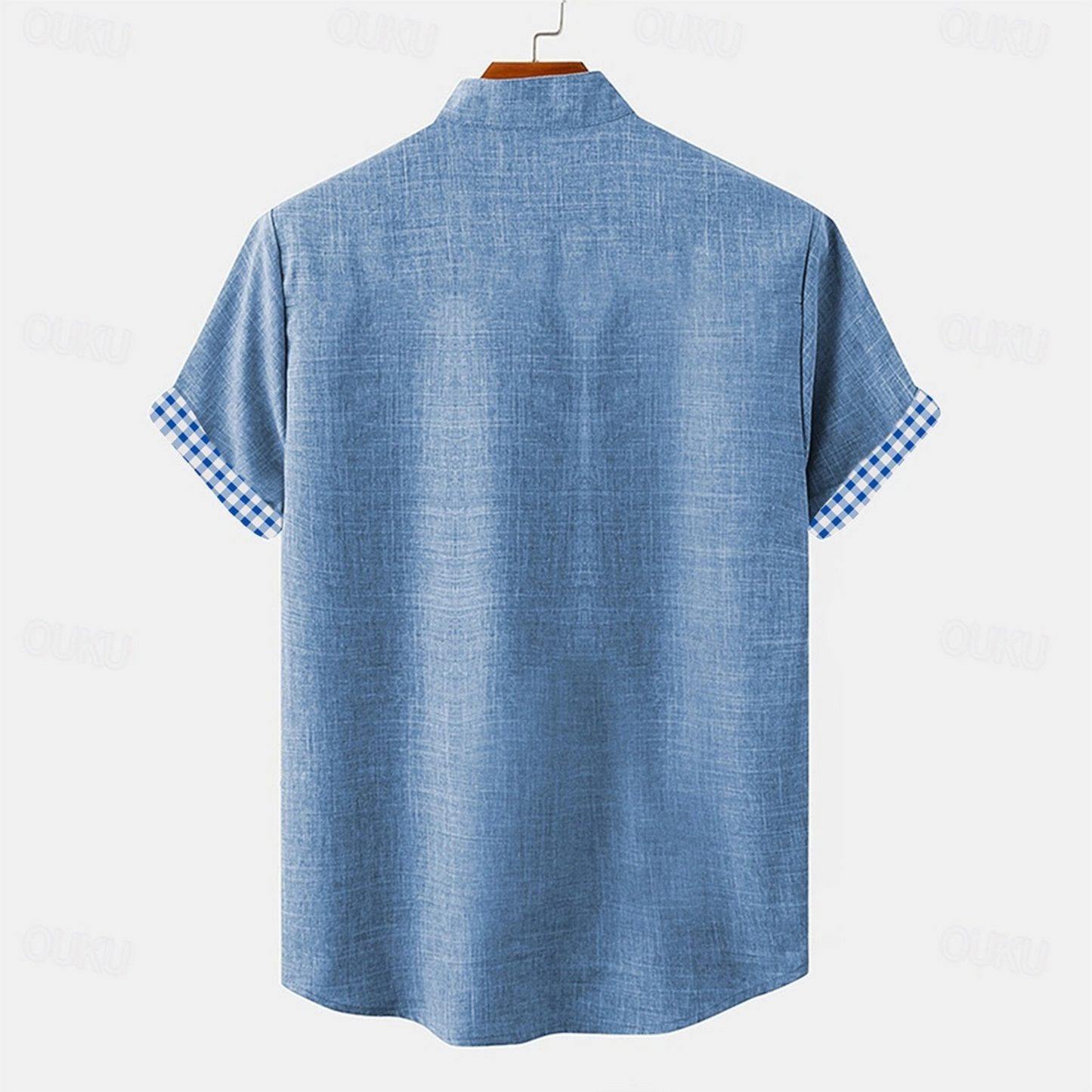 Mittags Leinen Button-Up Hemd