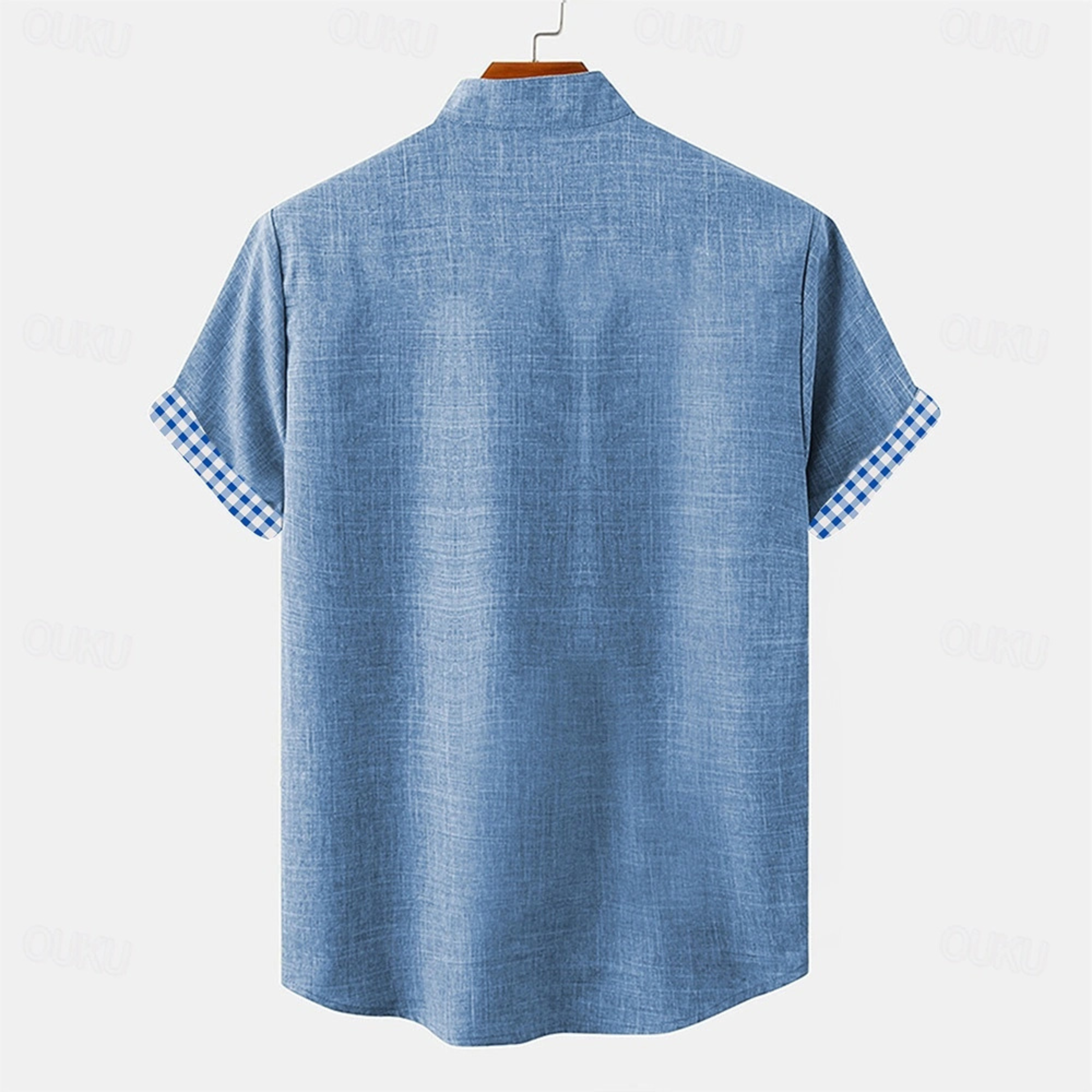 Mittags Leinen Button-Up Hemd
