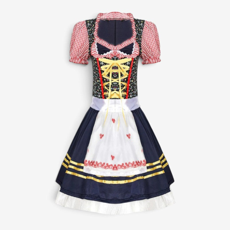 Dirndl für Damen mit hohem Ausschnitt