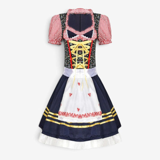 Dirndl für Damen mit hohem Ausschnitt
