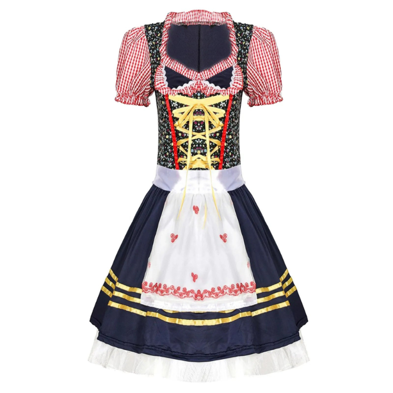 Dirndl für Damen mit hohem Ausschnitt