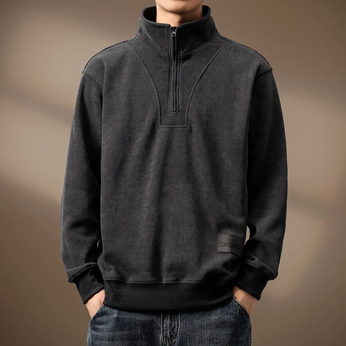 Maglione Alder con Mezza Cerniera