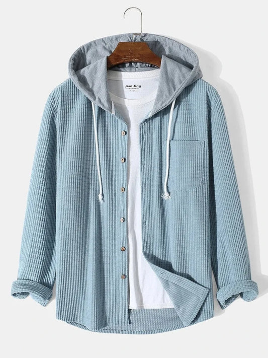 Lässiges Strick-Hoodie-Shirt