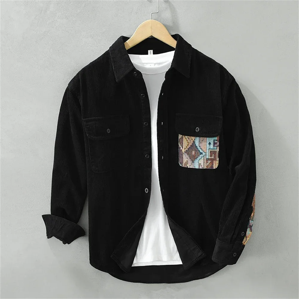 Patch-Theory corduroy overhemd