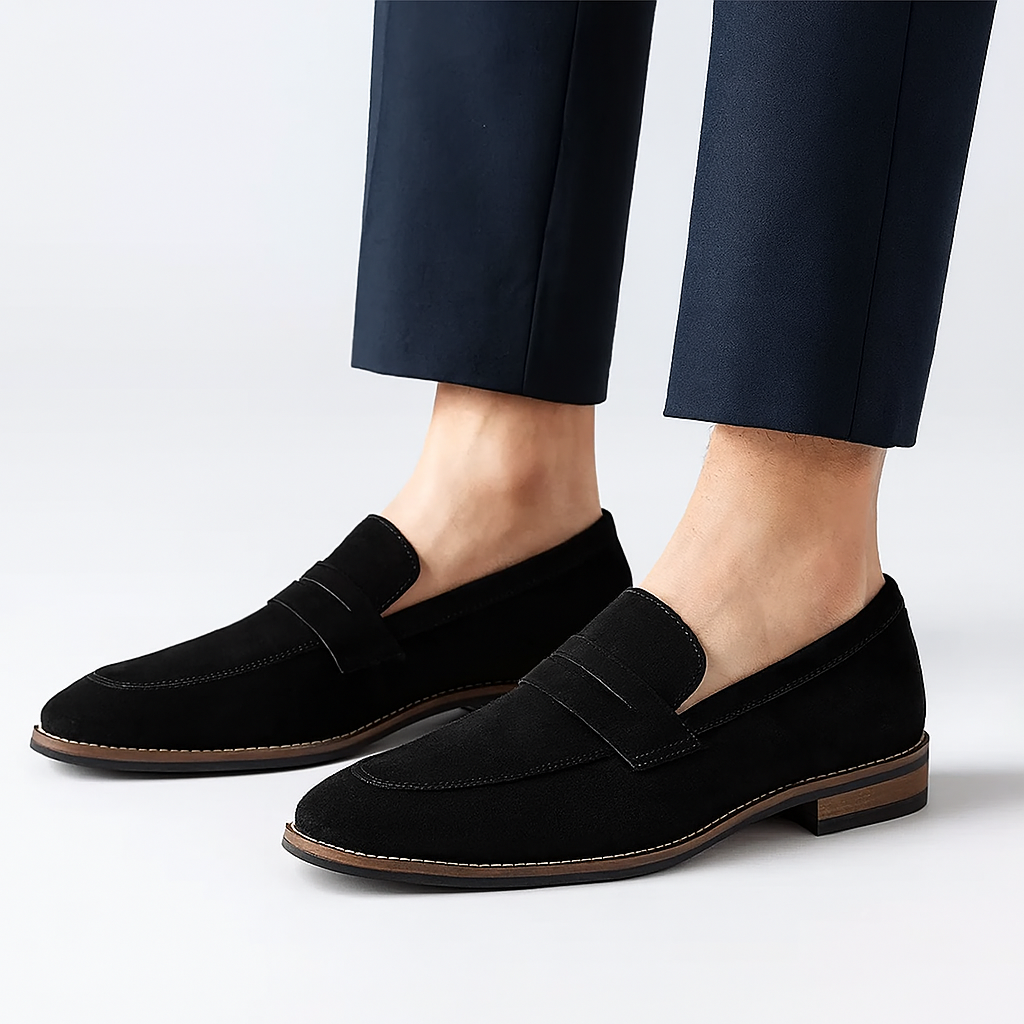 Jameson Wildleder Slipper für Herren – Weiche Slip-On Freizeitschuhe