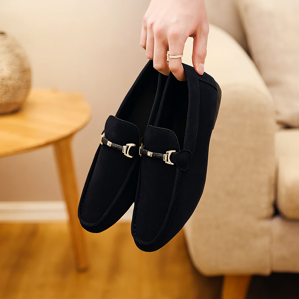 Elijah Leder Mokassin Slipper – Flexible und stilvolle Herrenschuhe
