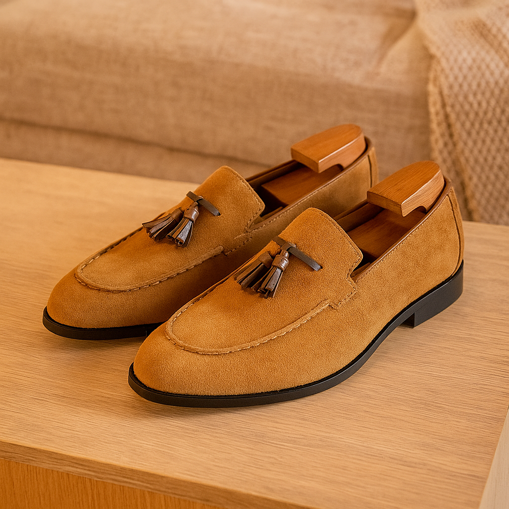 London Wildleder Slipper – Flexible und stilvolle Herrenschuhe