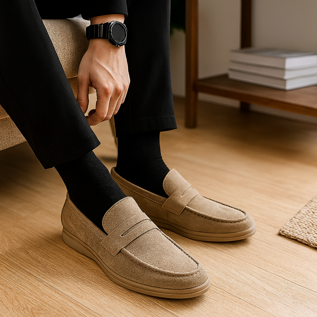 Vielseitige Business-Casual Slipper für Herren – Stilvolle und schlichte Slip-On Schuhe
