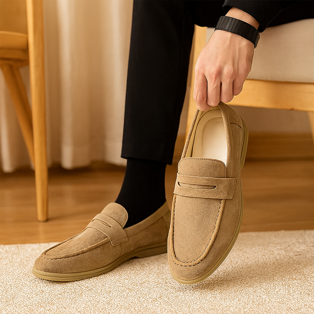 Vielseitige Business-Casual Slipper für Herren – Stilvolle und schlichte Slip-On Schuhe