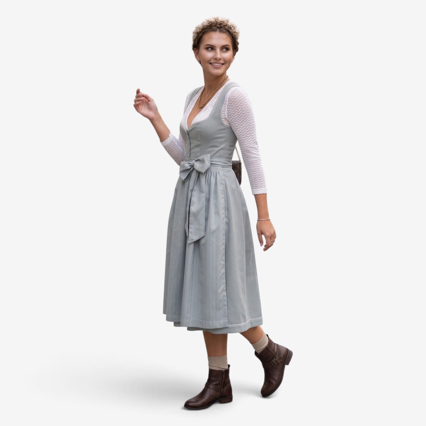 Dirndl-Kleid für Damen im eleganten Stil mit Schleife