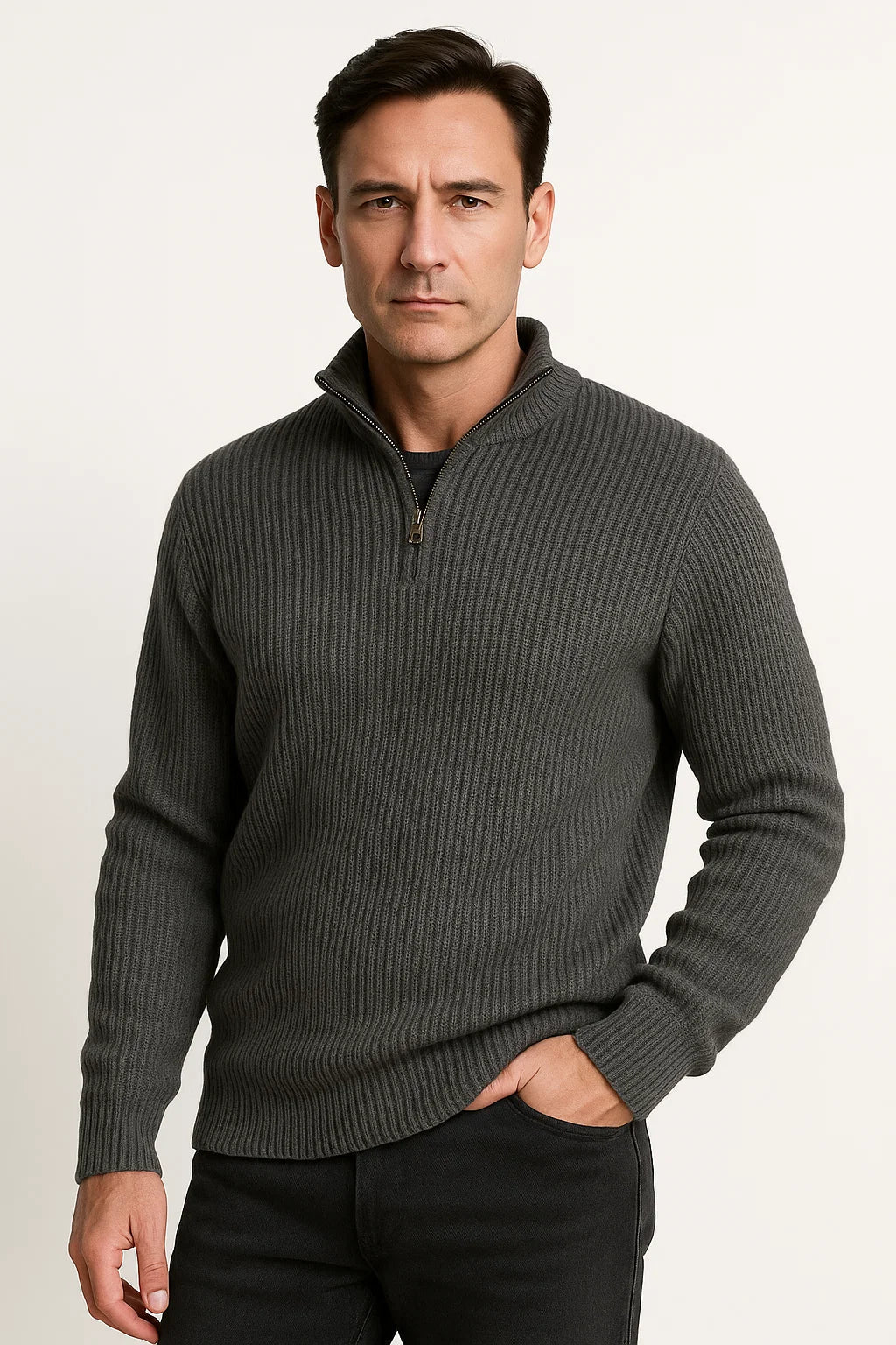 Jersey para hombre | Media cremallera y diseño atemporal