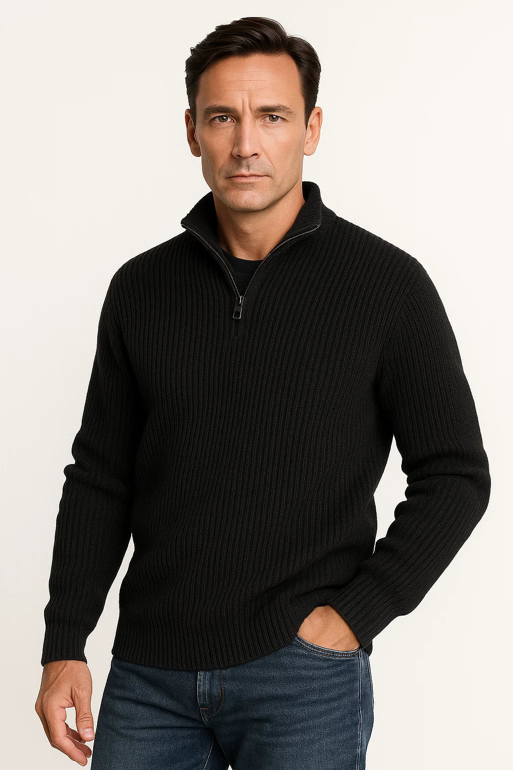Jersey para hombre | Media cremallera y diseño atemporal