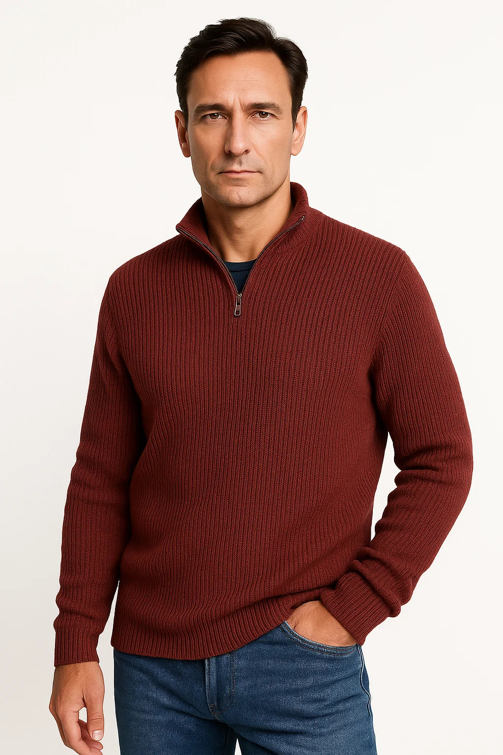 Jersey para hombre | Media cremallera y diseño atemporal
