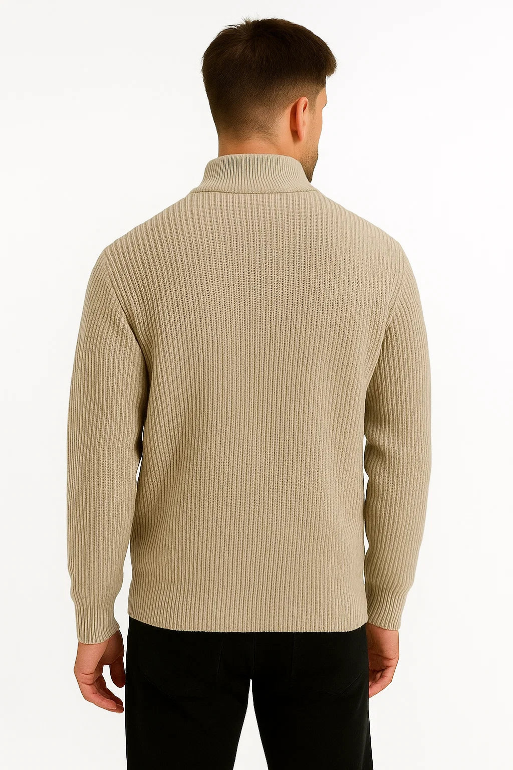 Halve rits trui voor heren | Veelzijdige look