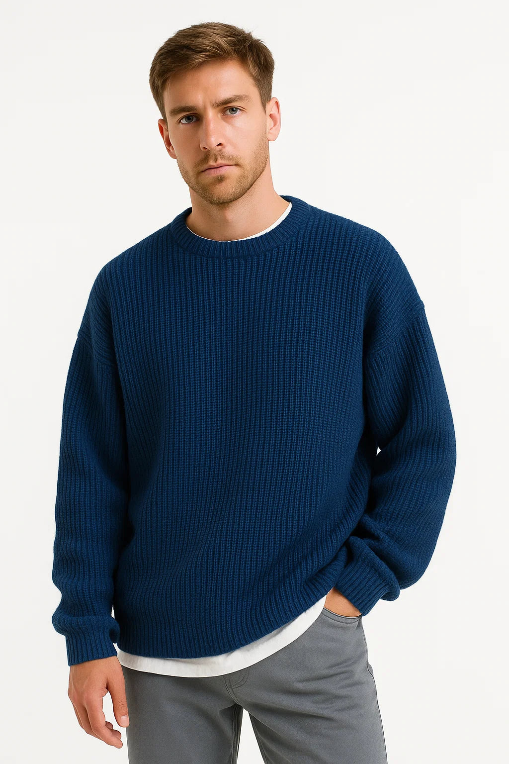Strickpullover für Männer | Oversized Fit & Rippstruktur