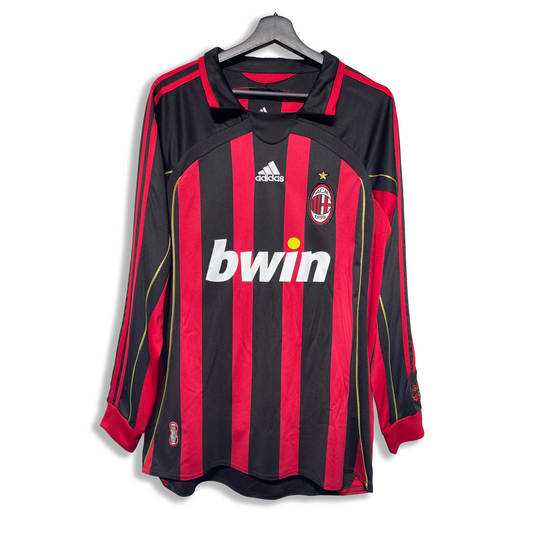 AC Mailand Heim-Trikot für Herren 2006/07 – Langarm, Retro-Vintage