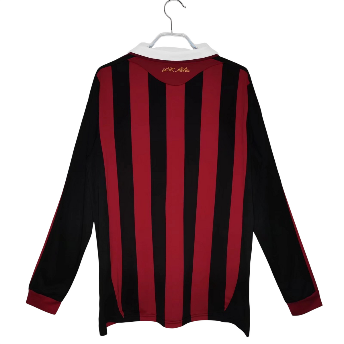 AC Milan Home Jersey for Men 2009/10 – Long Sleeve, Retro-Vintage