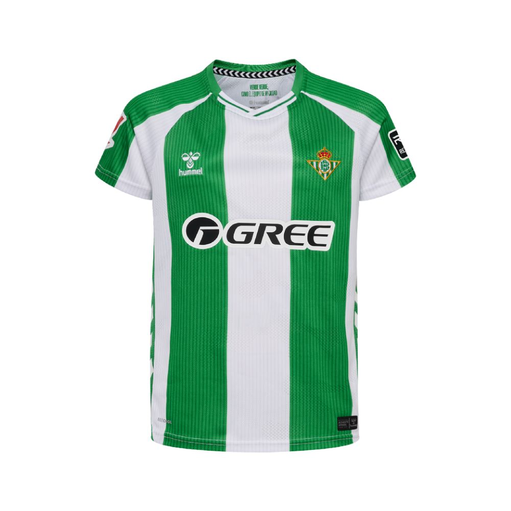 Real Betis home jersey set for children 2025/26
