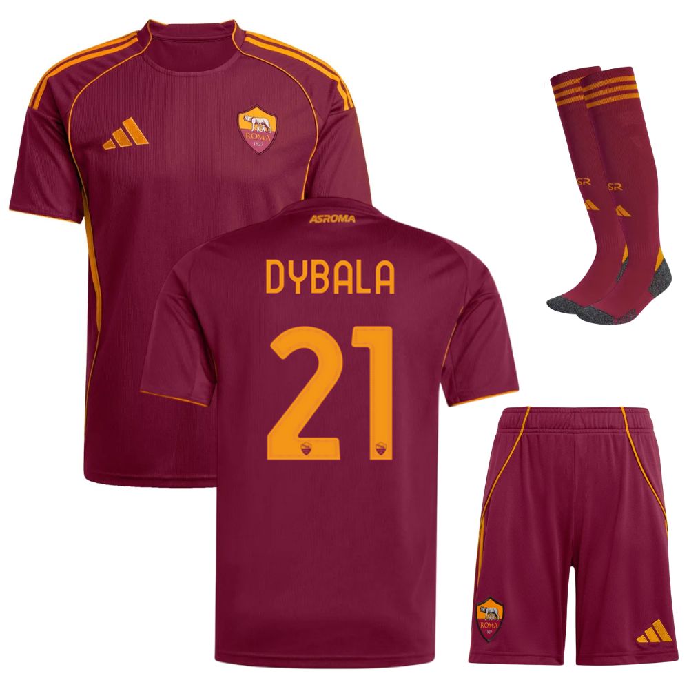 AS Roma Kids' Home Jersey Set 2025/26