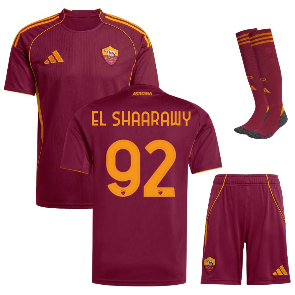 AS Roma Kids' Home Jersey Set 2025/26
