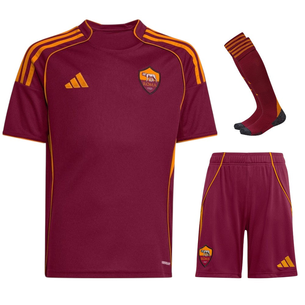 AS Roma Kids' Home Jersey Set 2025/26