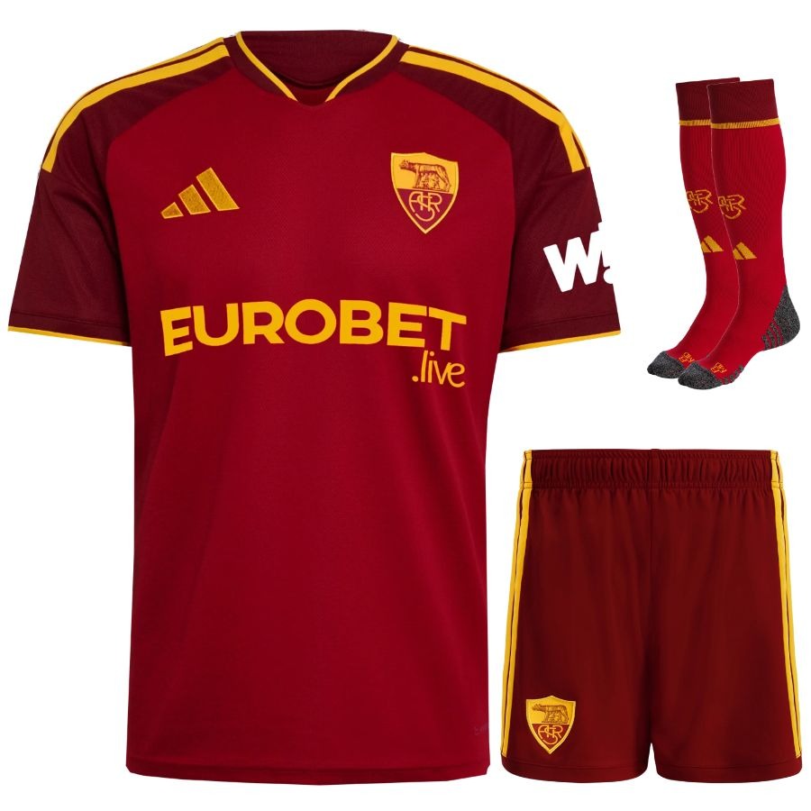 Conjunto de camiseta local de la AS Roma de Dybala para niño 2026/27