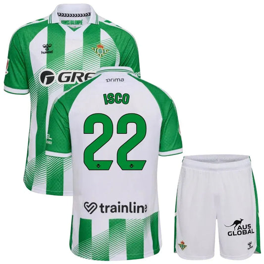 Ensemble maillot domicile du Betis Séville Isco pour enfant 2026/27