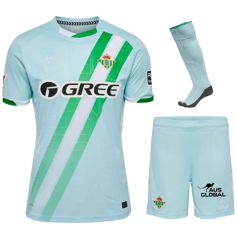 Real Betis Children's Away Shirt Set 2025/26