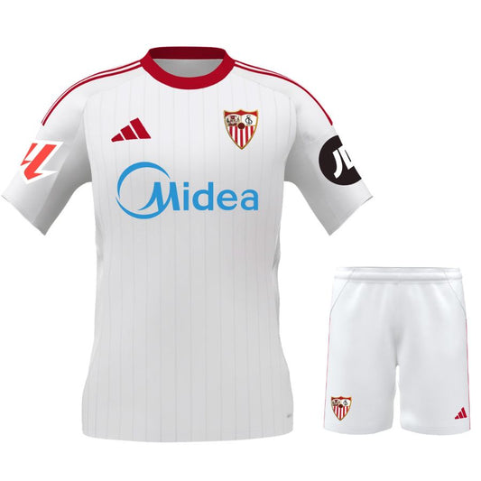 Sevilla FC Children's Home Shirt Set 2025/26