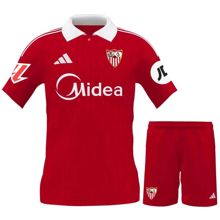 Sevilla FC Children's Away Shirt Set 2025/26