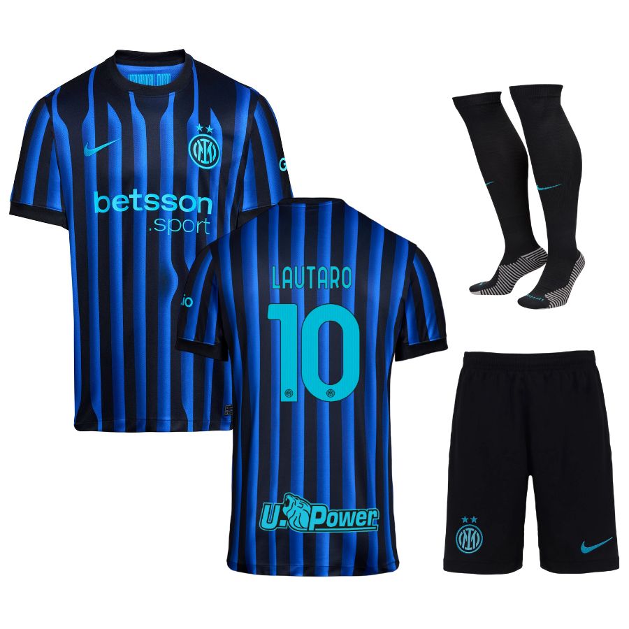 Conjunto de camiseta local del Inter de Milán para niño 2025/26