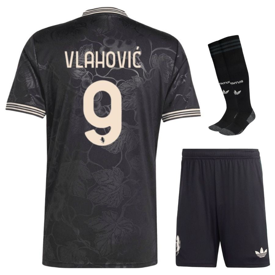 Conjunto de tercera equipación de la Juventus Vlahovic para niño 2025/26